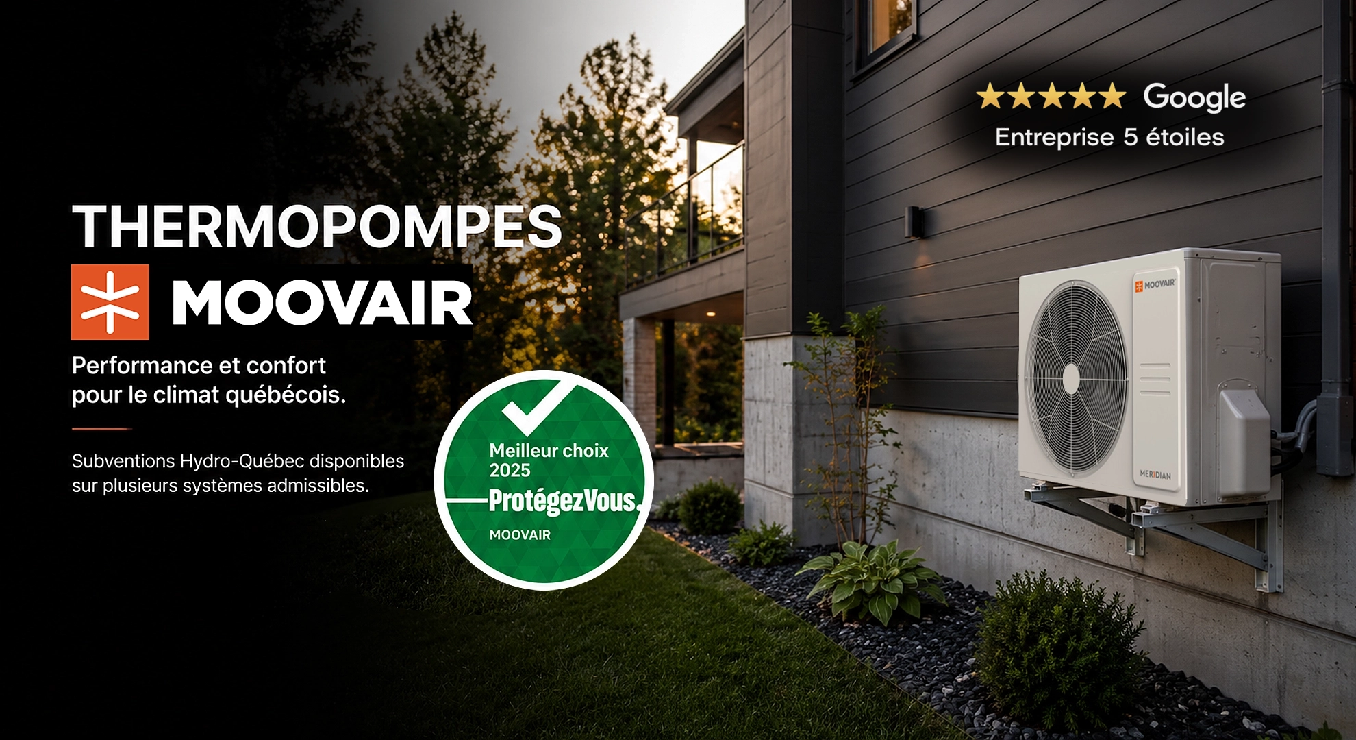 Thermopompes Moovair Québec
